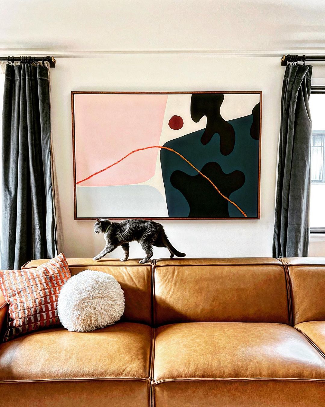 Leather couch pillow ideas hotsell